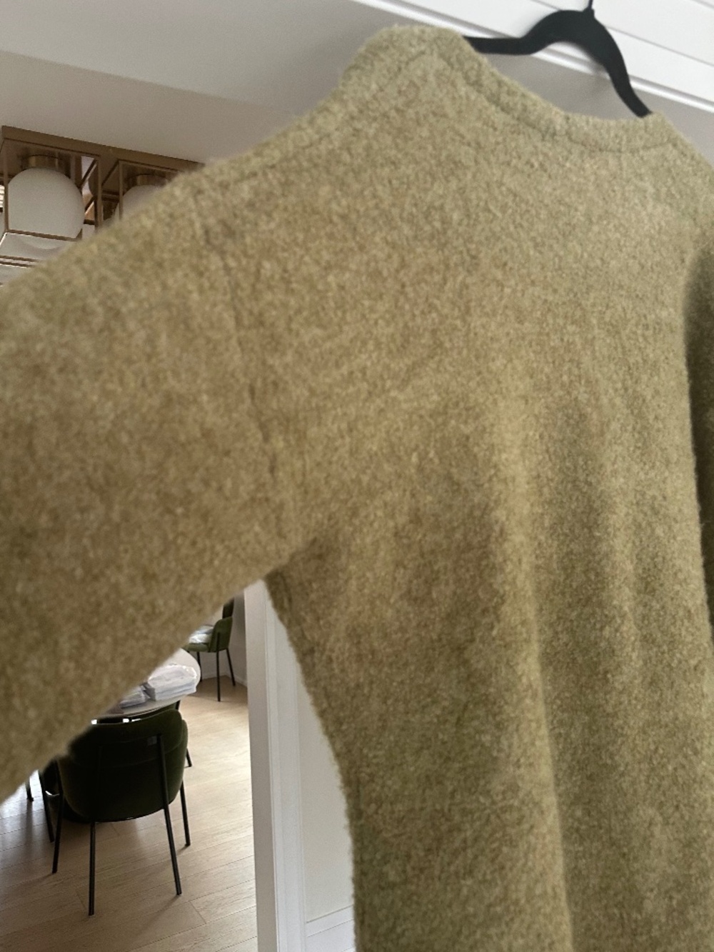 JOE FRESH - Yellow Green Boucle Cozy Double-Breasted Cardigan - Size XL - Picture 11 of 16